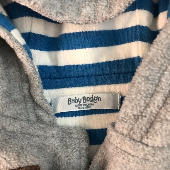 Mini Boden Toggle Grey Jacket w hood 18 - 24M EUC - Picture 3 of 6